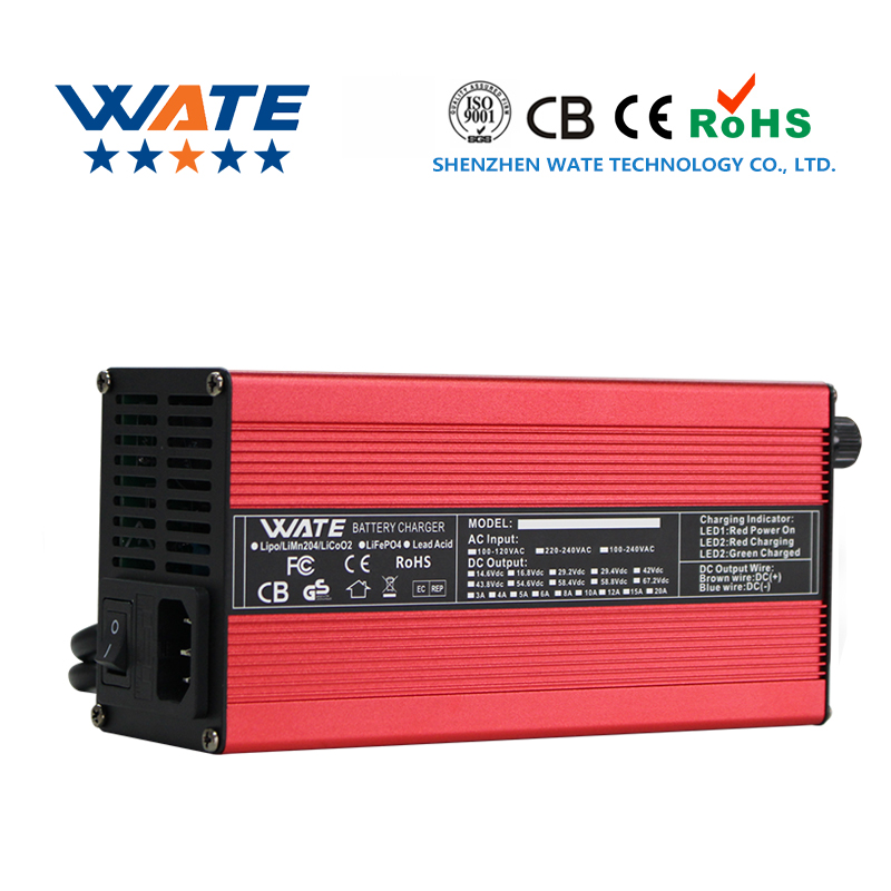 84V 20A Smart Charger - 58.8V12A 充電器 14S 51.8V リチウムイオンバッテリーインテリジェント充電器ファンアルミシェル付き